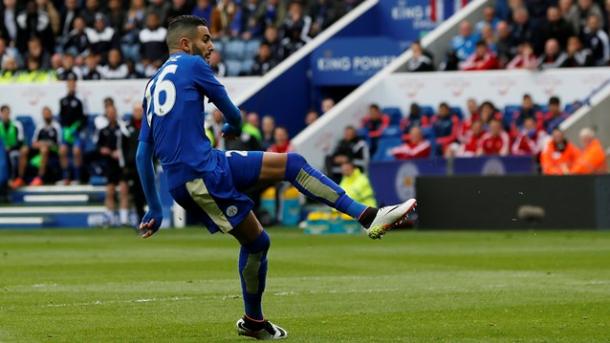 Il goal del vantaggio di Riyad Mahrez | Foto: premierleague.com