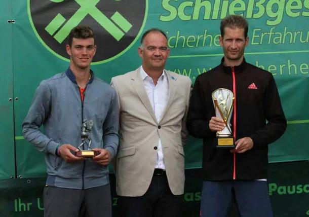 A la derecha, Florian Mayer (Fotografía: ATP Challenger)