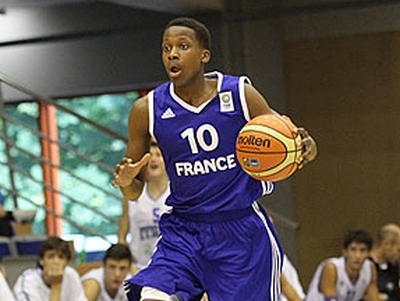 Frank Ntilikina playing for the French U18 team. Photo: AP Photo