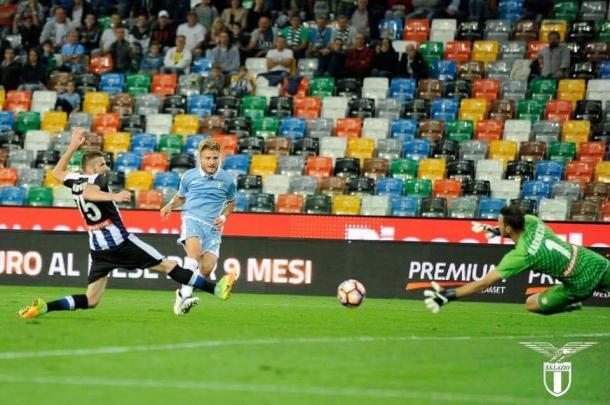 Immobile anota su segundo gol ante el Udinese | Foto: Lazio