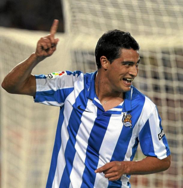 Chory Castro celebrating a goal for La Real (El Mundo)