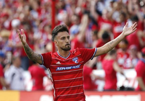 Maximiliano Urruti has enjoyed a fast start with his new club, scoring three goals in four matches for Dallas. Photo provided by provided by Stewart F. House-special contributor to Sports Day of Dallas News.