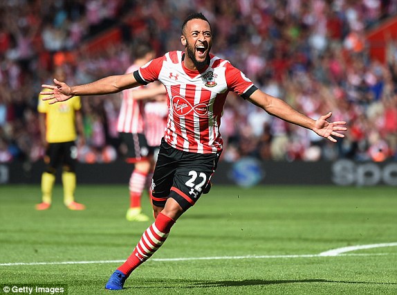 Above: Nathan Redmond celebrating his debut goal in Southampton's 1-1 draw with Watford | Photo: Getty Images