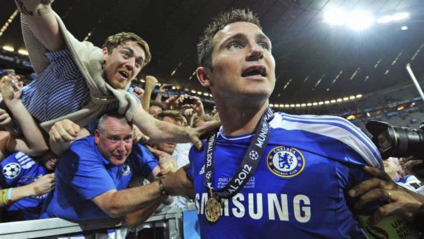 Lampard durante la celebración de la Champions de 2012 / FOTO: UEFA