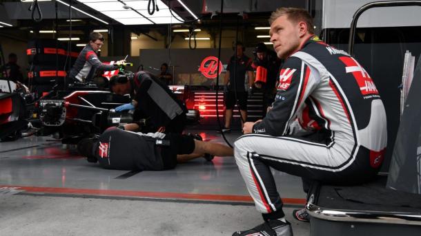 'Kev' Magnussen con Haas. Foto: F1