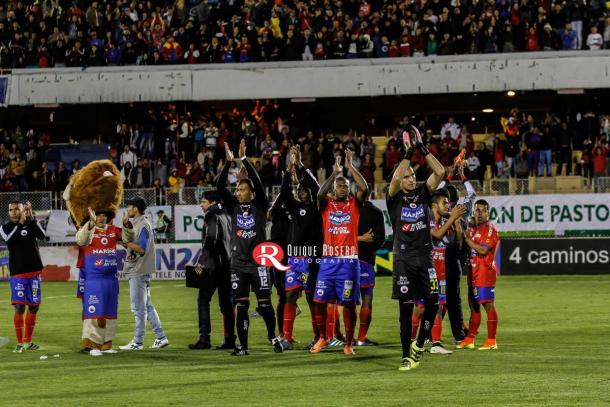 Deportivo Pasto se queda en primera. Foto: Quique Rosero.
