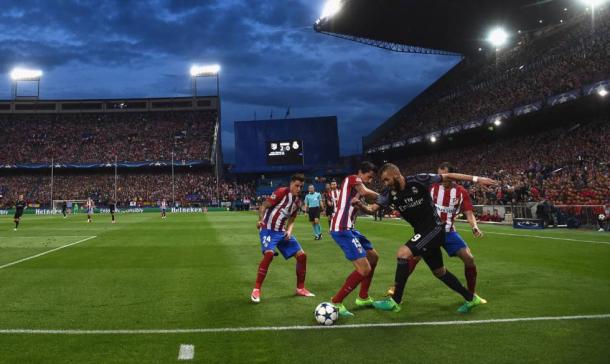 Jugada de Benzema vs Atletico de Madrid. Fuente: UEFA Champions League