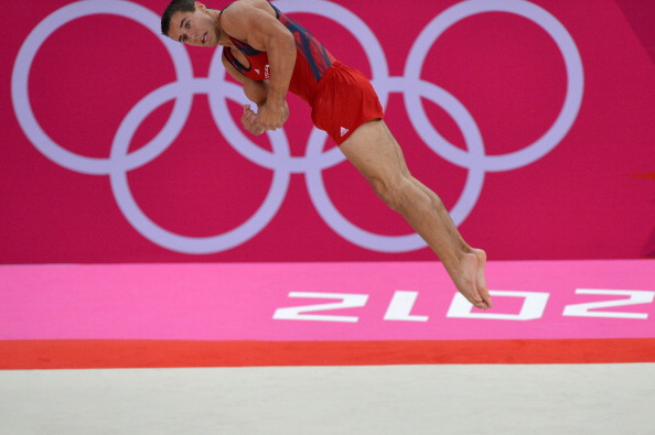 Jake Dalton on floor exercise at the London 2012 Olympic Games/Getty Images