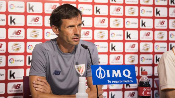 Ziganda durante una rueda de prensa | Athletic
