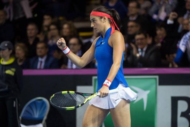 Garcia with an impressive first set | Photo: Fed Cup