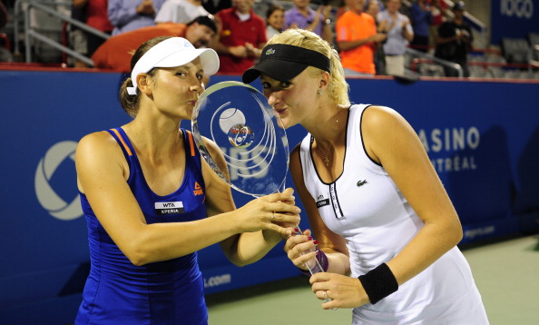 Mladenvic (right) with her first WTA title | Photo: Robert Laberge/Getty Images