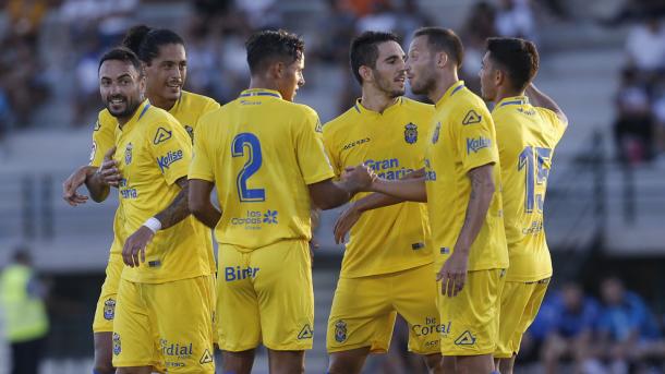 Jugadores de la UD Las Palmas celebrando un gol | Foto: UD Las Palmas