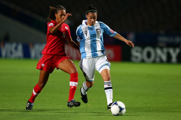 Melhado featured many times for Canada at youth level and has one senior cap for her country. (Photo: Getty)