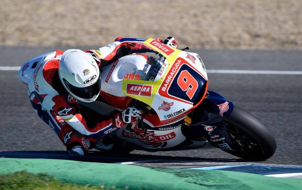 Jorge durante los test de Jerez. Foto: Gresini Racing.