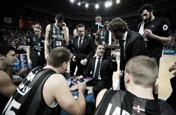 El Bilbao Basket lo intentó hasta el final / Foto: A. Arrizabalaga. ACB