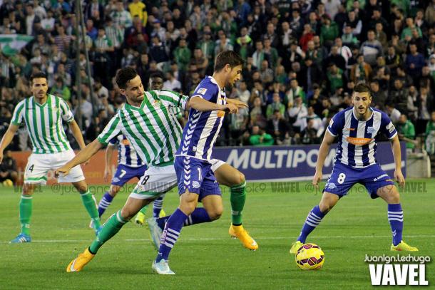 Imagen de un partido del Alavés de la pasada temporada | Foto: Juan Lechuga, VAVEL