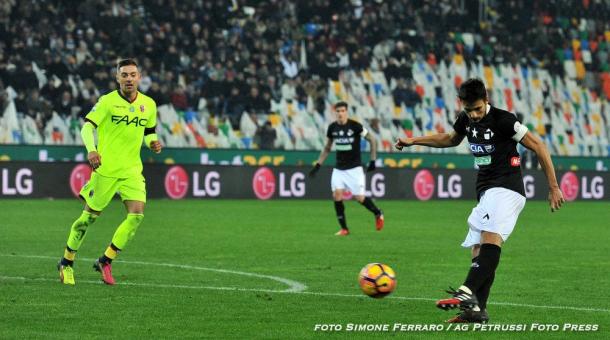 Felipe al centro è tornato a convincere. Fonte: www.facebook.com/UdineseCalcio1896
