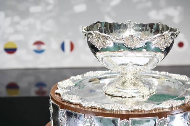 'La ensaladera de plata', el trofeo por el que todo tenista desea enfundarse los colores de su país. Imagen: Europa Press