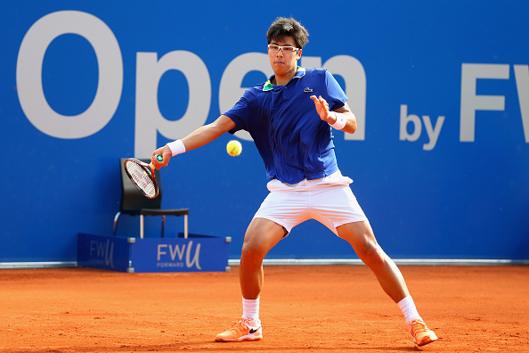 Hyeon Chung will hope his ankle injury that ruled him out of Barcelona last week isn't serious (Photo: Alexander Hassenstein/Getty Images