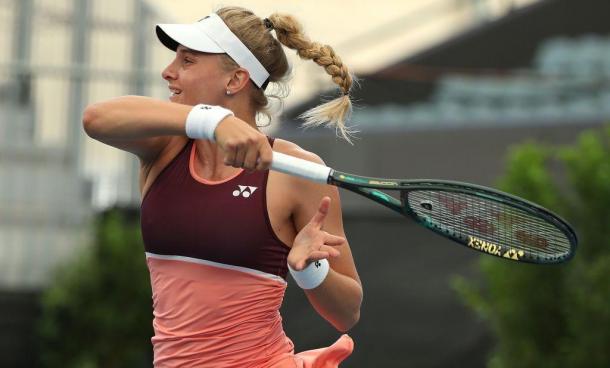 Yastremska once again showcased her incredible power game in a third straight win over Vekic/Photo: Adelaide International official Twitter account