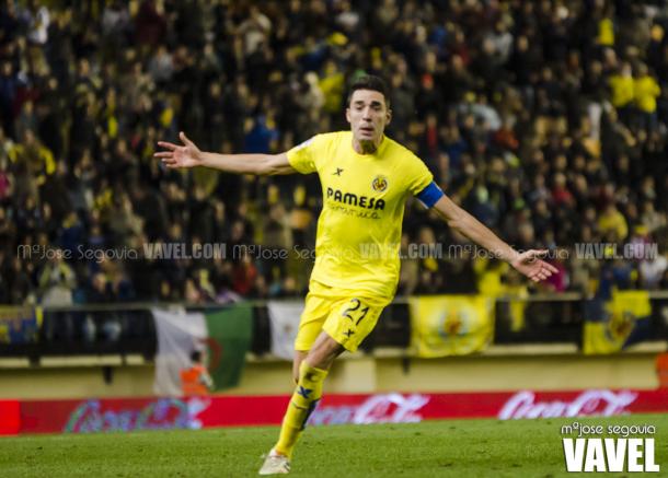Bruno celebrando un gol frente a la Real Sociedad | Foto: MªJosé Segovia