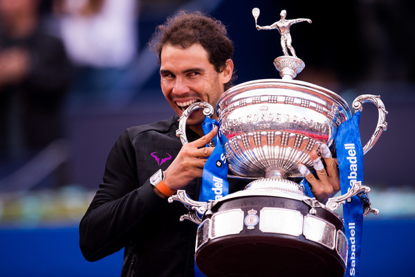 Rafael Nadal will look to defend the title in Barcelona this week, a title he has won ten times previously including last year in 2017. Photo: Alex Caparros/Getty Images