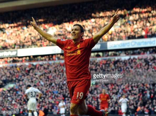 Downing struggled to make an impact at Anfield. (picture: Getty Images / John Powell)