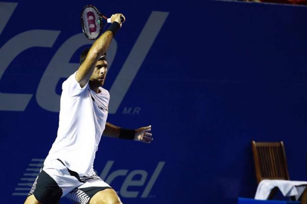 Juan Martin Del Potro defeated Frances Tiafoe and will meet Djokovic in the next round. (Photo: Mextenis)