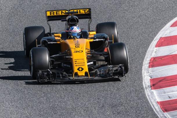 Jolyon Palmer, durante los test de pretemporada | Fuente: Renault Sport Formula One