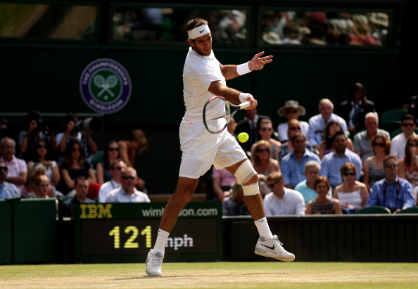 Del Potro charges ahead | Photo: Clive Brunskill/Getty Images