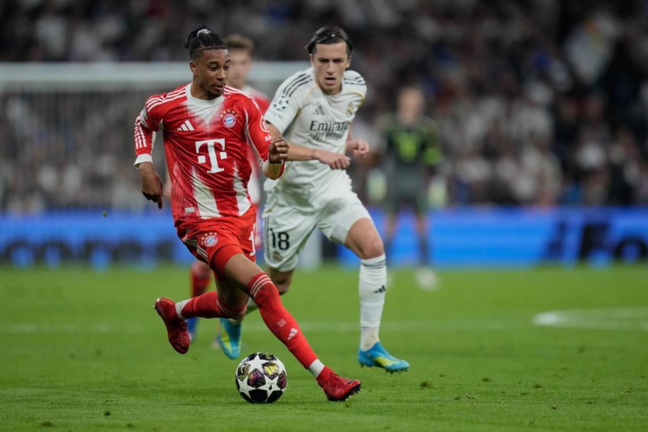 Michael Olise ante el Real Madrid en Champions / Fuente: MARCA