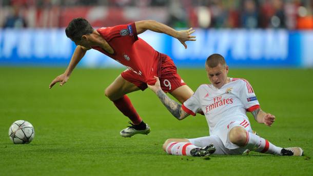 Lewandowski se fue en silencio de gol este día. // (Foto de fcbayern.de)