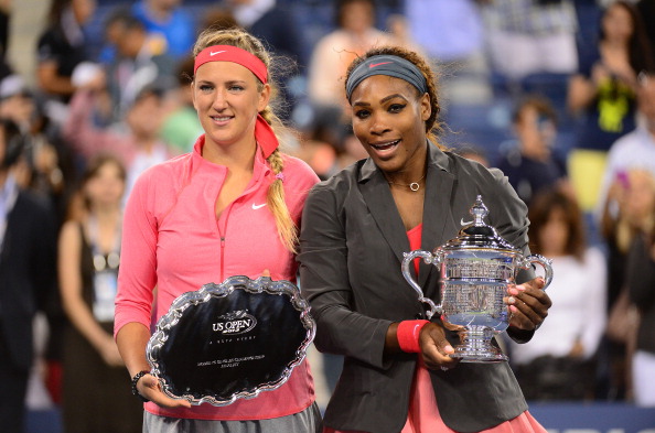 Azarenka (left) finishing runner up at the 2013 US Open | Photo: Emmanuel Dunand/Getty Images