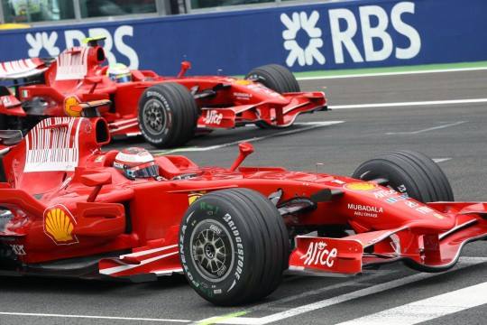 La prima fila Ferrari a Magny Cours - Getty images