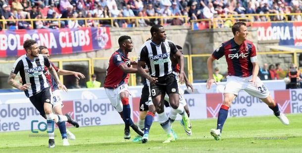 Duvàn Zapata e Thereau non hanno inciso.  Fonte: www.facebook.com/UdineseCalcio1896