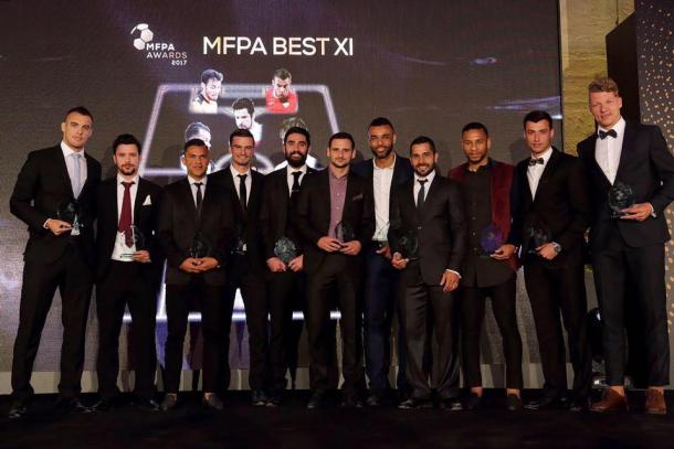 Os onze melhores atletas do Campeonato Maltês | Foto: Divulgação|MFA