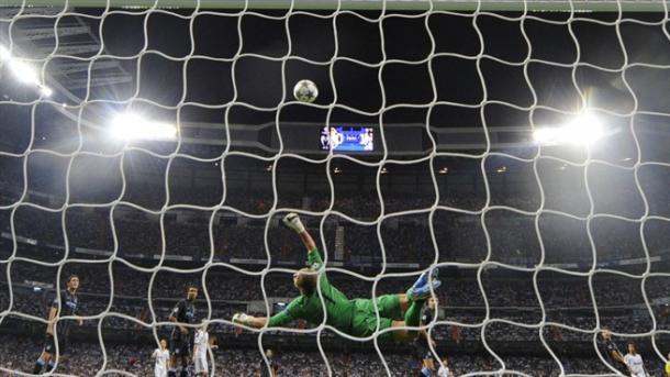 Gol del Real Madrid poniendo el 1-2 en el marcador | Foto: UEFA