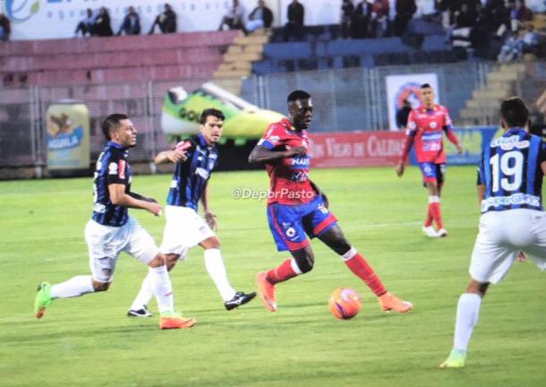 Deportivo Pasto de local frente a Junior. Foto: DeporPasto.