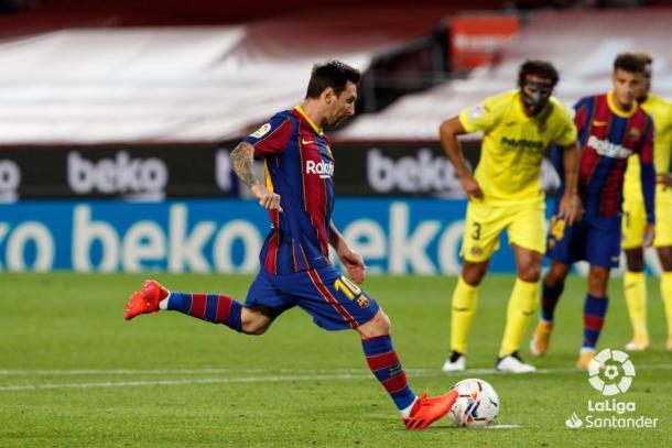 Penalti de Messi / Foto: LaLiga