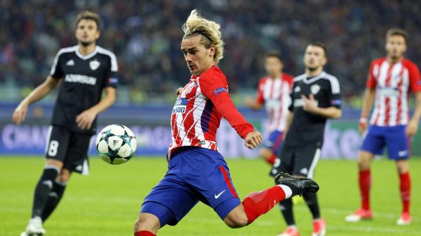 Antoine Griezmann, unica luce offensiva dell'Atletico Madrid 2017/18.