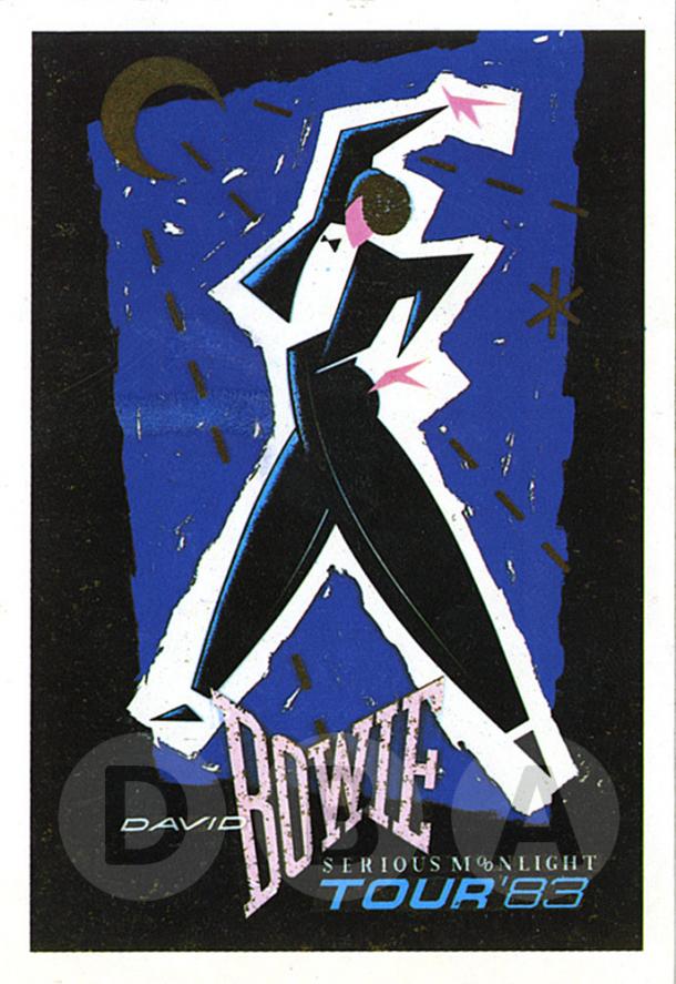 Cartel de la gira Serious Moonlight de 1983. Fuente: Davidbowie.com