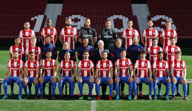 Foto de plantilla completa del Club Atlético de Madrid. Foto: Página Oficial Atlético de Madrid