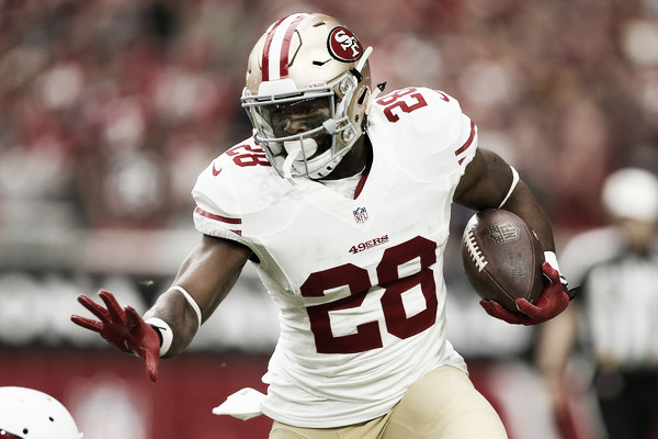 Carlos Hyde hopes to have another big game against another NFC West rival (Source: Christian Petersen/Getty Images North America)