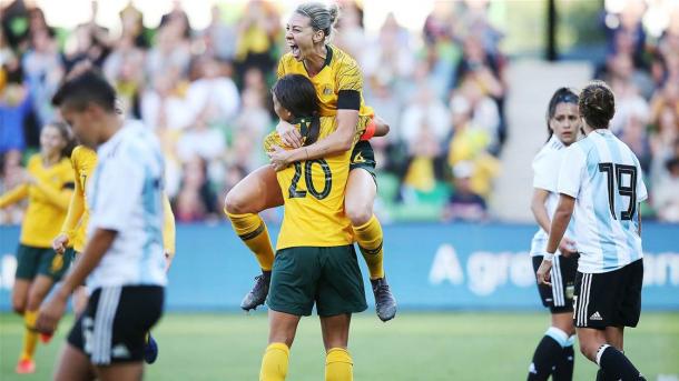 Argentina were swept aside by Australia in March | Source: thewomensgame.com