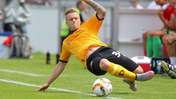 Marvin Stefaniak in action for Dynamo Dresden | Photo: Bild