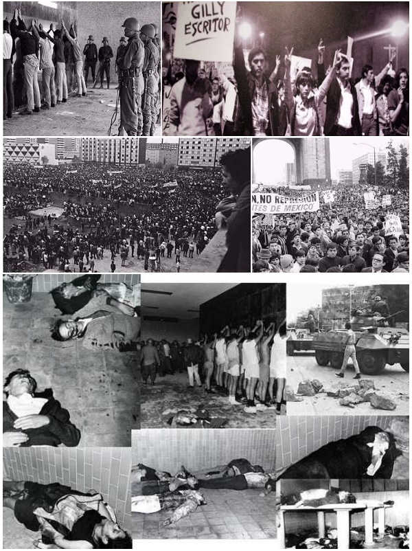 Represión y Matanza del Movimiento Estudiantil de México 1968 | Fotos: Acervo de la UNAM