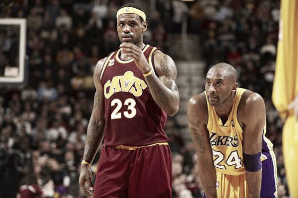 Jogo entre Cleveland Cavaliers e Los Angeles Lakers, em 2010 (Foto: John Biever/Getty Images)