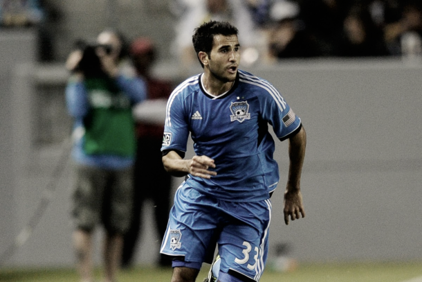 Beitashour while with his first MLS club, the San Jose Earthquakes. | Photo: Kelvin Kuo-USA TODAY Sports