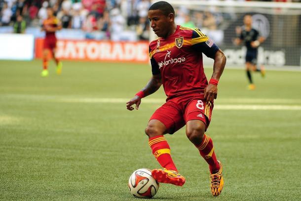 Joao Plata will need to be his usual creative and pesky self on Saturday for RSL against the Timbers. Photo provided by Anne-Marie Sorvin-USA TODAY Sports.