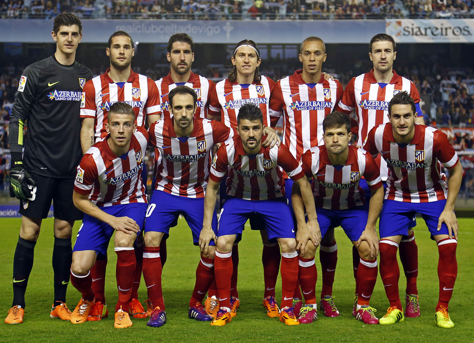 Gabi de pie el primero por la derecha/Foto: Club Atlético de Madrid